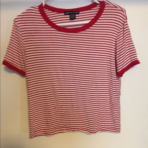 Red and white striped T-shirt